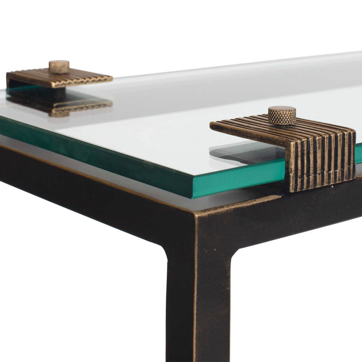 Averona Glass Top Side Table
