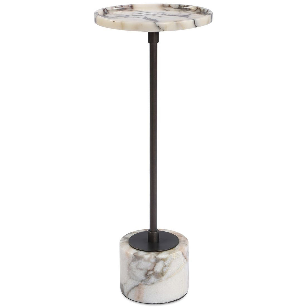 Brunson Drink Table - White Marble