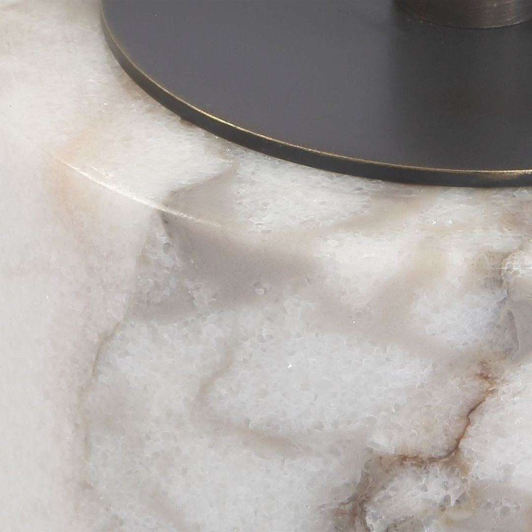 Brunson Drink Table - White Marble