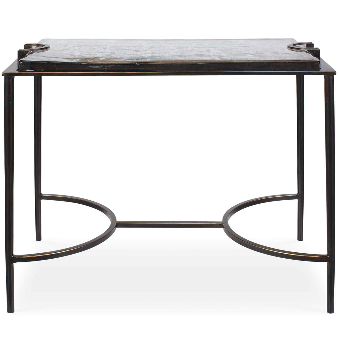Eisen Textured Glass Side Table