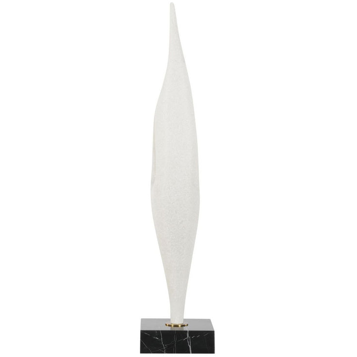 Fluid Drop Stone Sculpture - White
