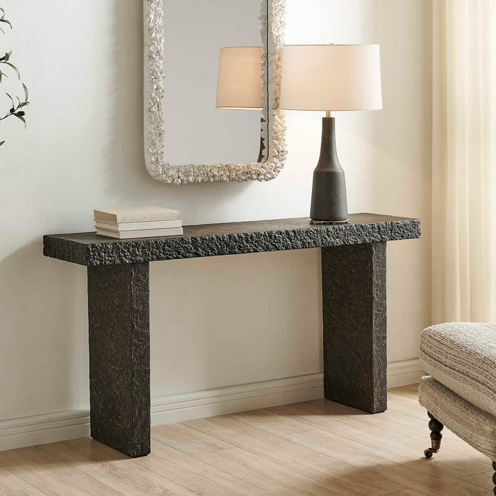Hagan Indoor Outdoor Console Table - Slate