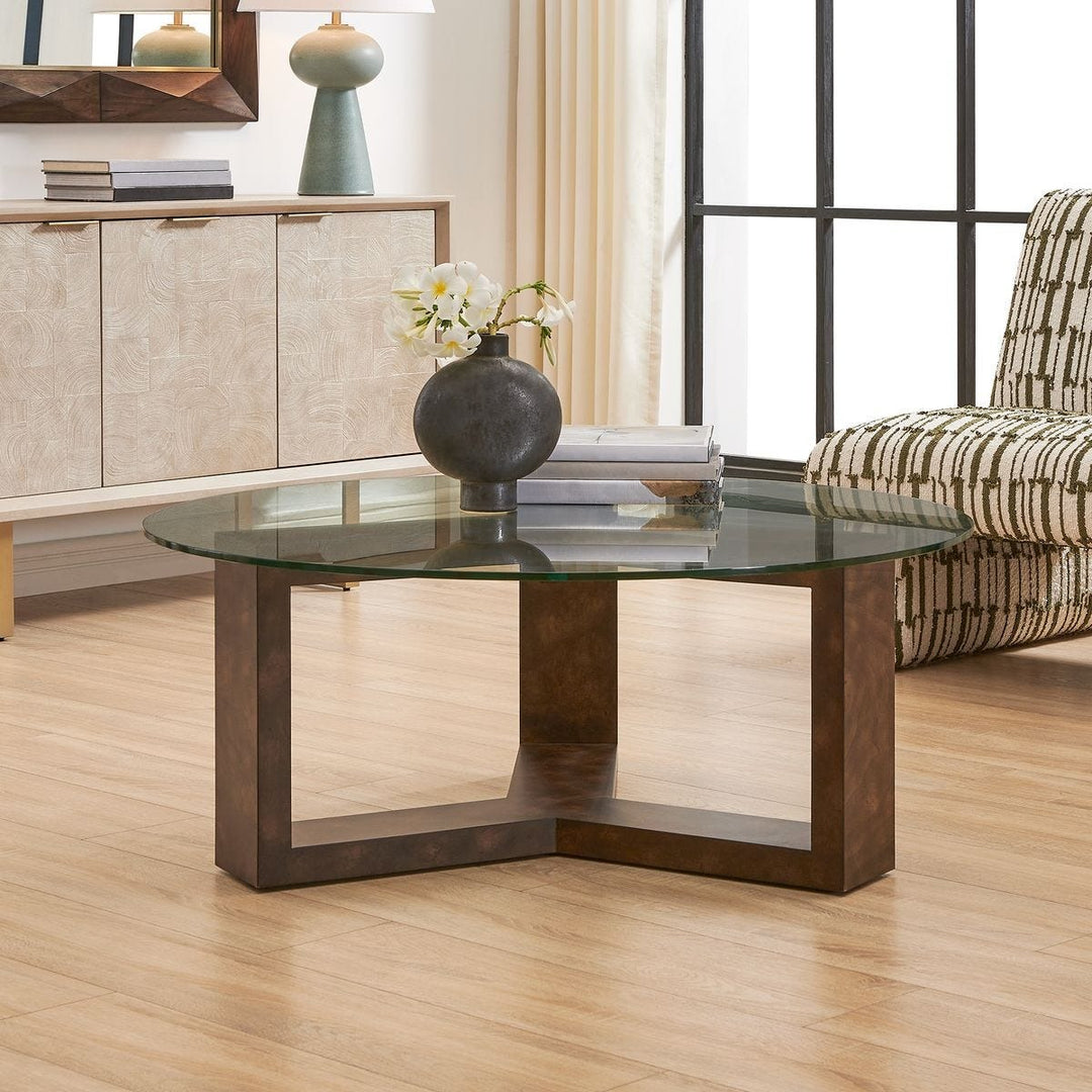 Ignis Round Coffee Table - Glass