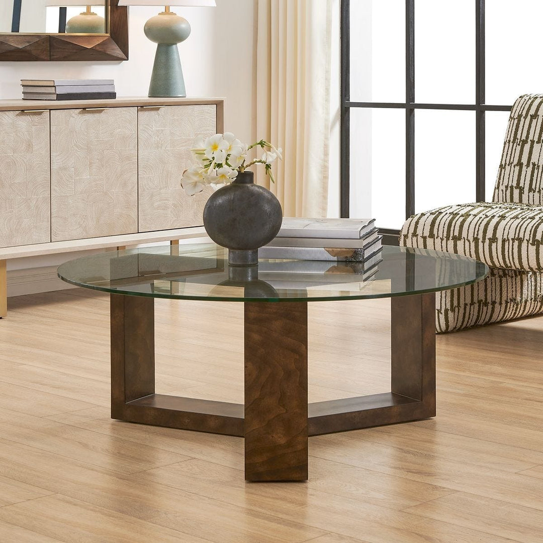 Ignis Round Coffee Table - Glass