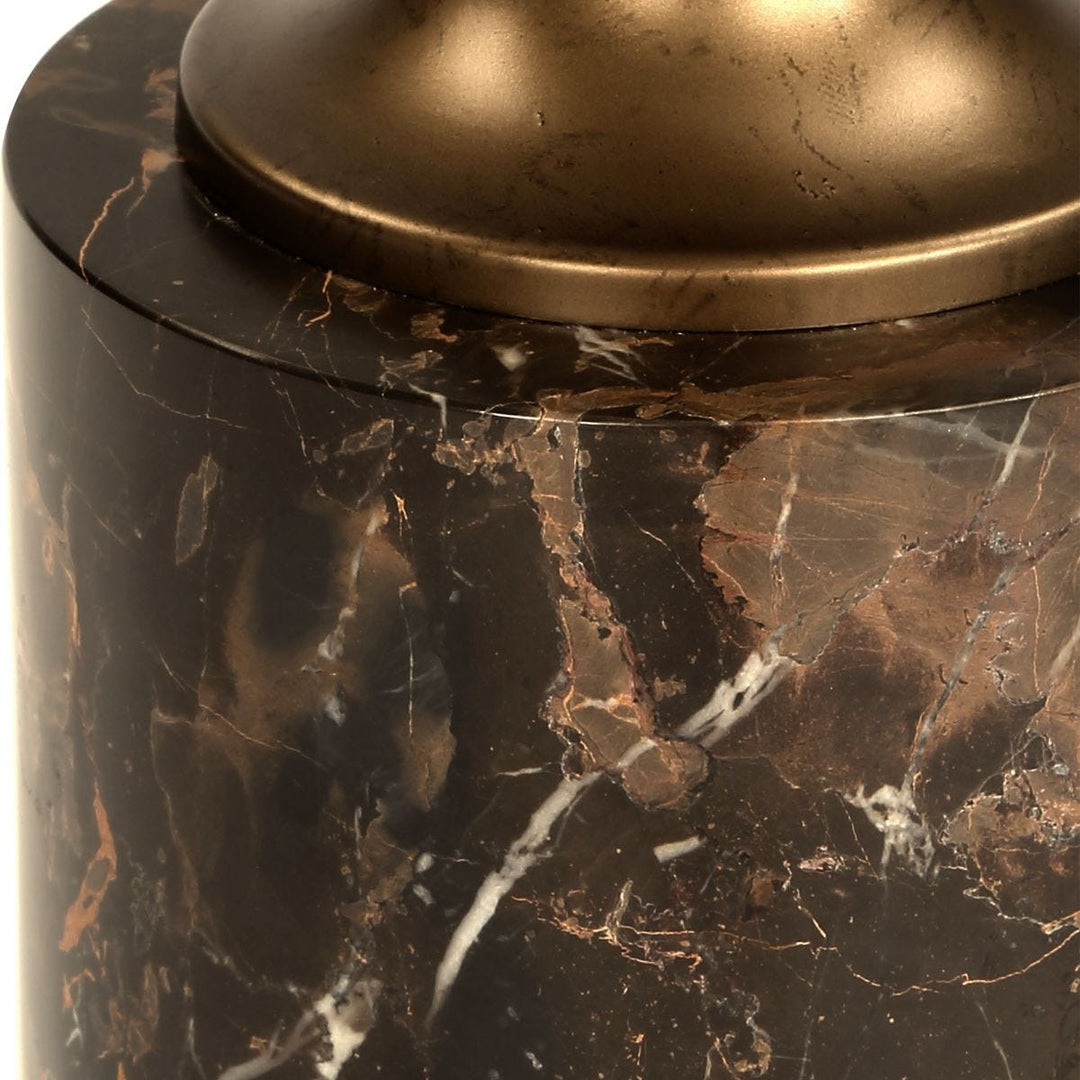 Karnes Drink Table - Dark Marble
