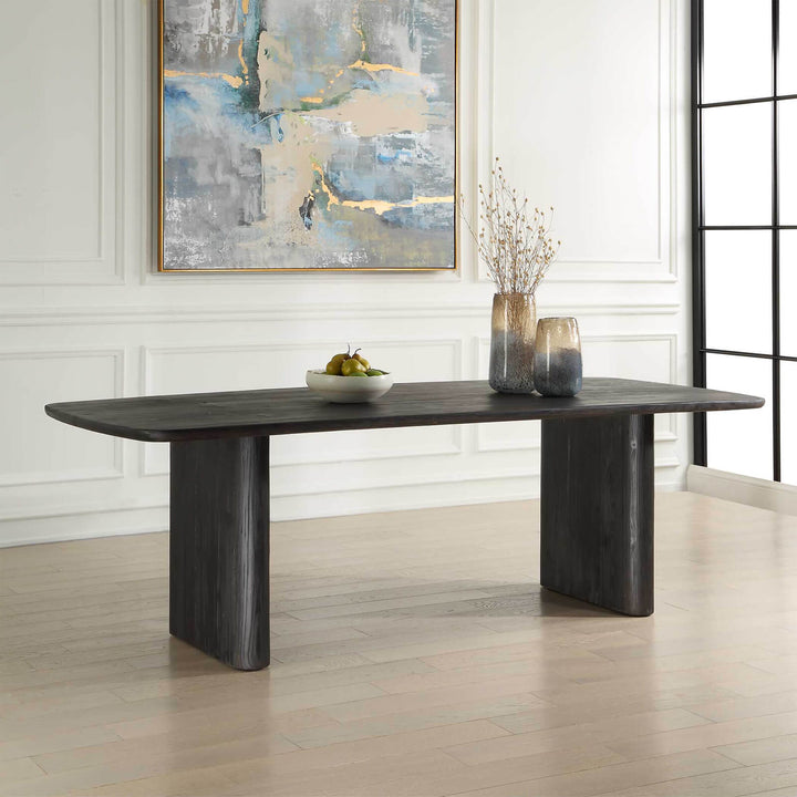 Kirin Reclaimed Fir Dining Table - Black