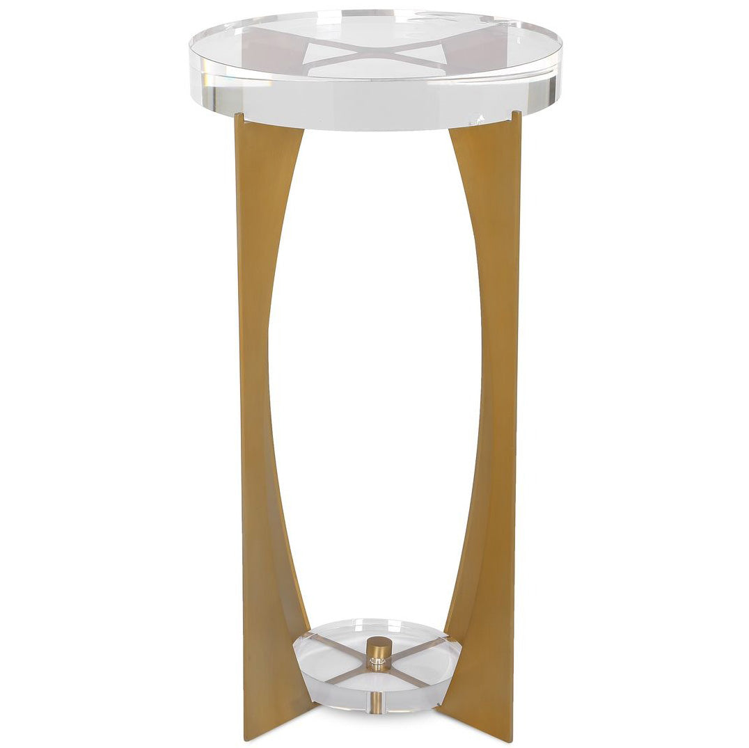 Kolkata Accent Table - Brass