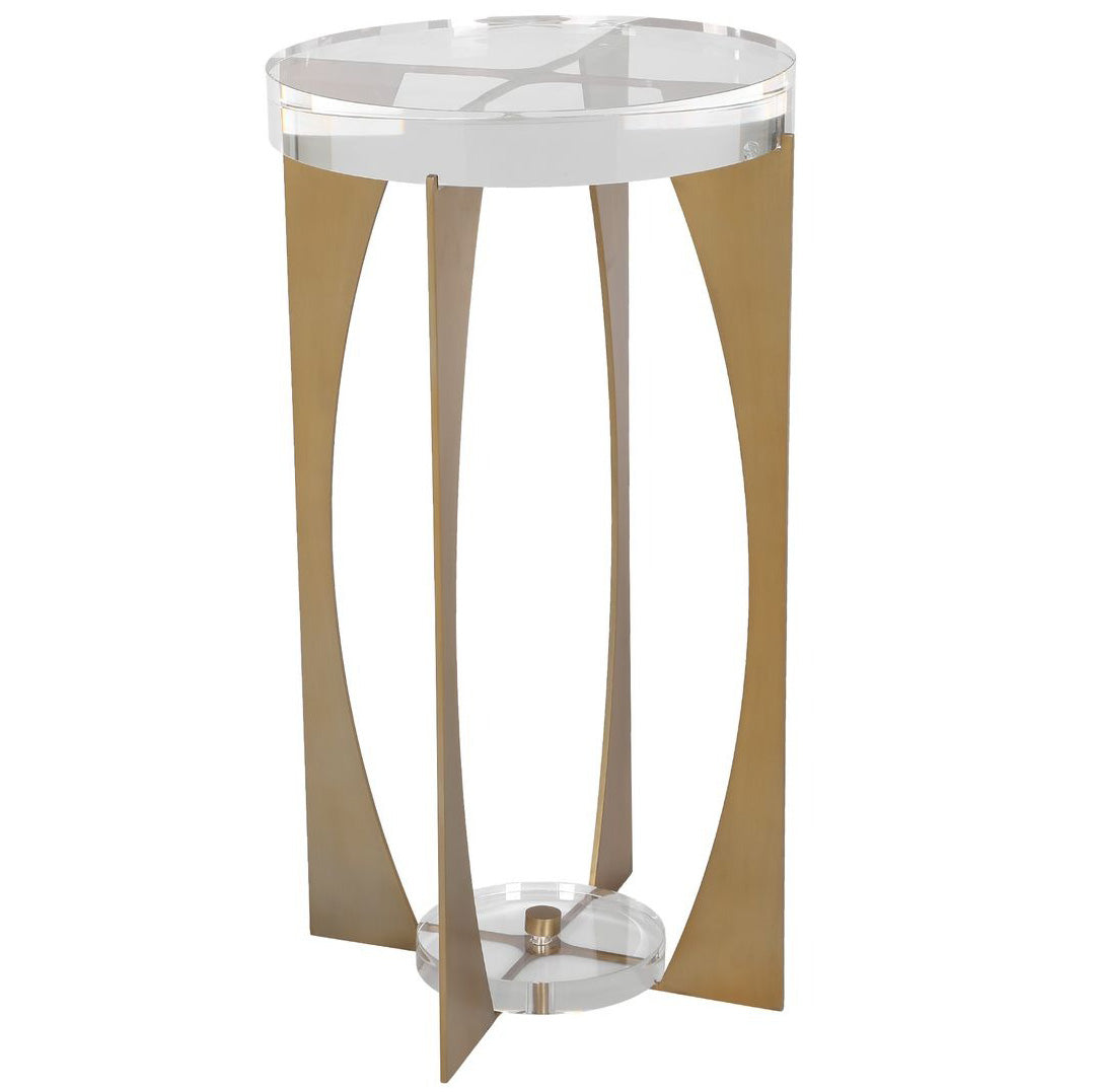 Kolkata Accent Table - Brass