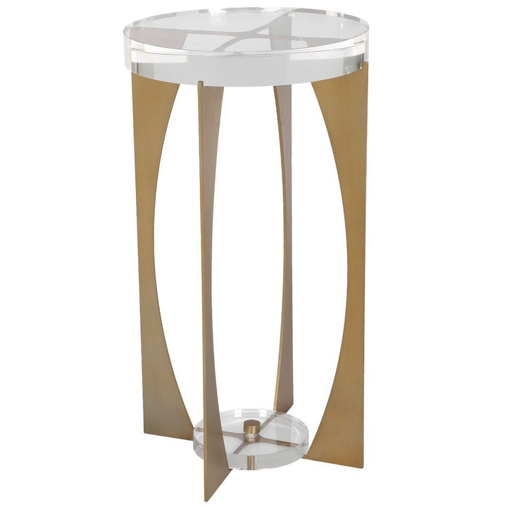 Kolkata Accent Table - Brass