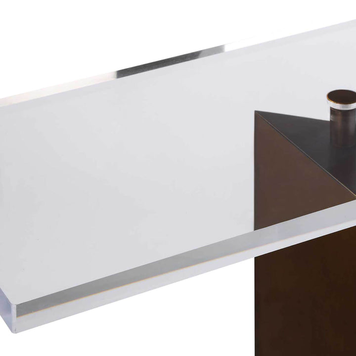 McElroy Modern Bronze Console Table