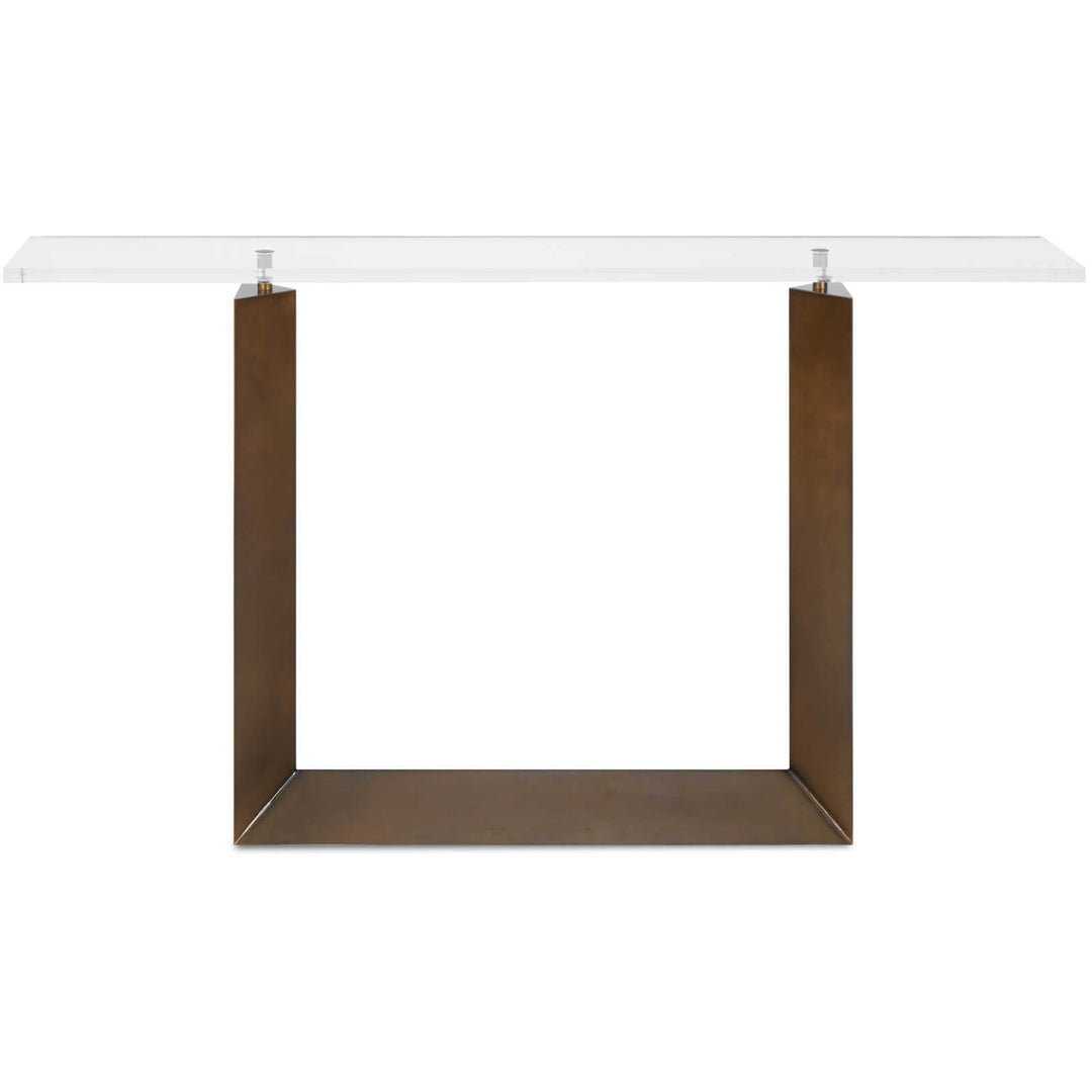 McElroy Modern Bronze Console Table