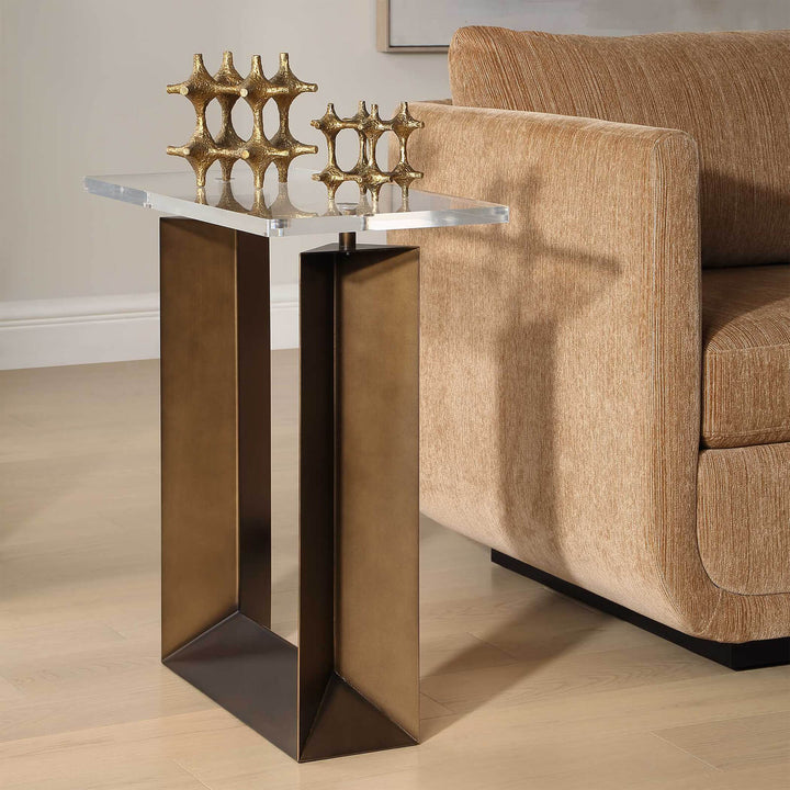 McElroy Modern Bronze Side Table