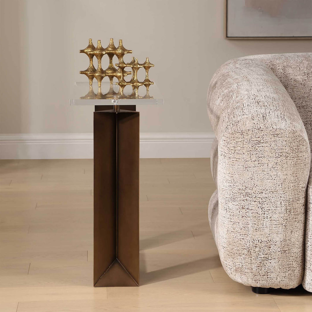 McElroy Modern Bronze Side Table
