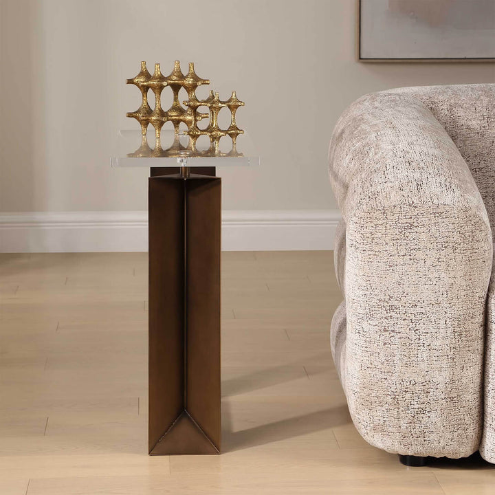 McElroy Modern Bronze Side Table