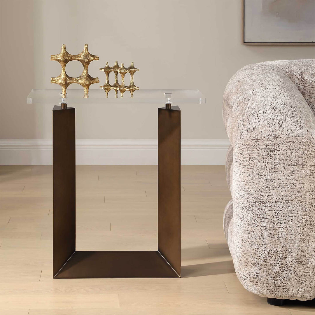 McElroy Modern Bronze Side Table