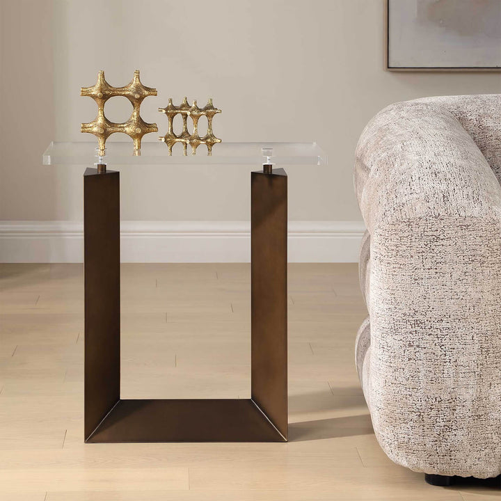 McElroy Modern Bronze Side Table