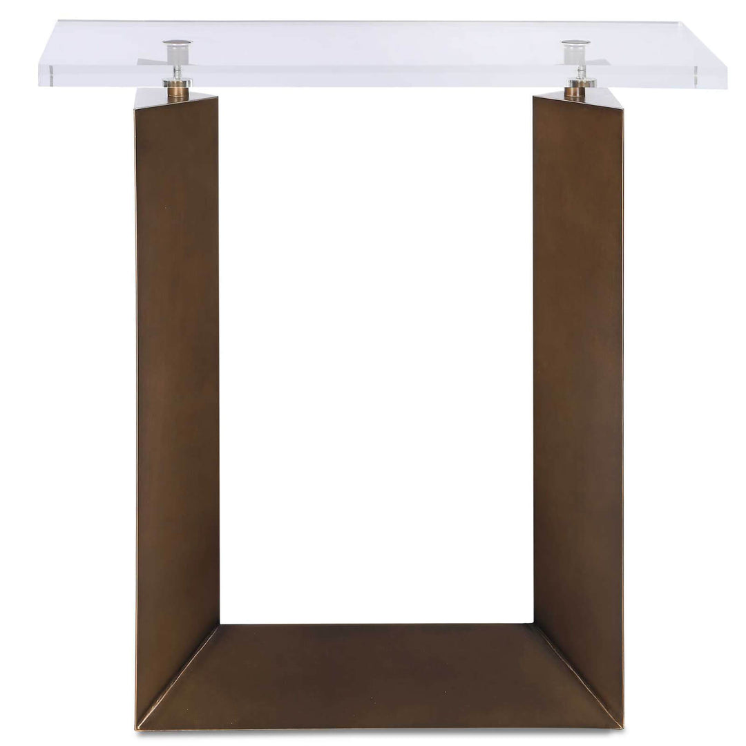 McElroy Modern Bronze Side Table