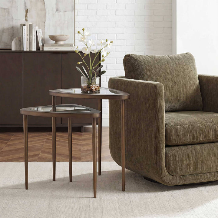 Millar Set of 2 Curved Nesting Tables