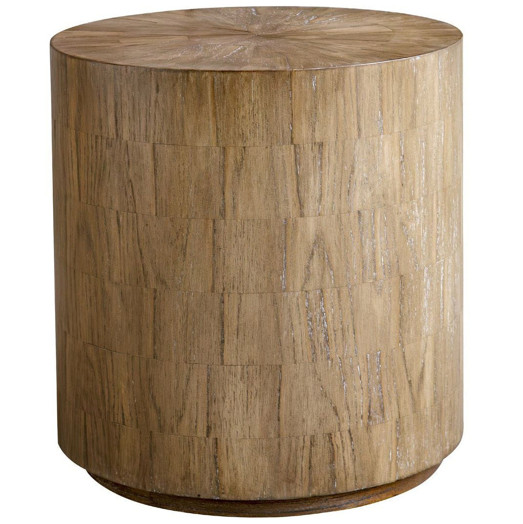 Nevis Cylinder Side Table - Wood