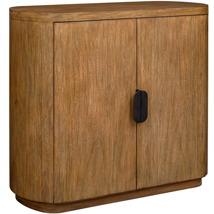 Newell 2 Door Storage Cabinet - Natural Wood