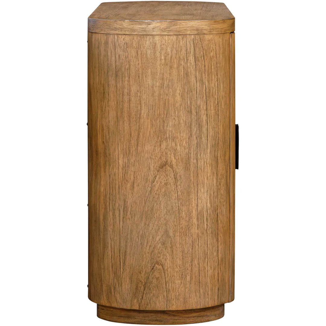 Newell 2 Door Storage Cabinet - Natural Wood