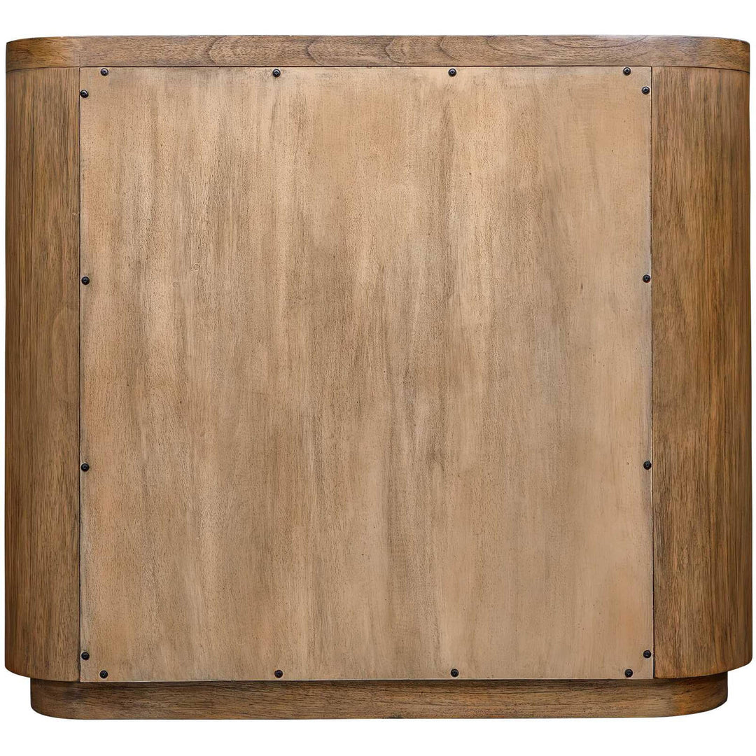 Newell 2 Door Storage Cabinet - Natural Wood