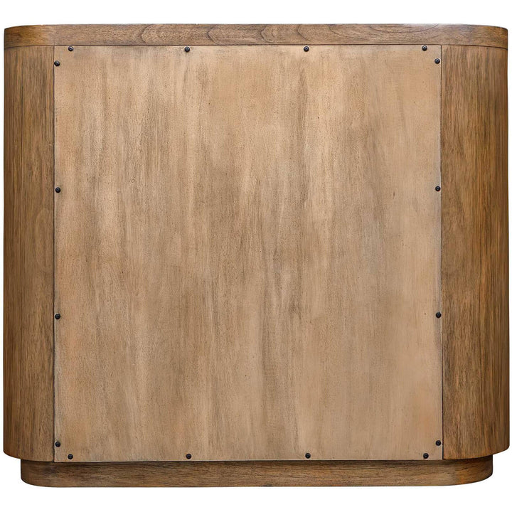 Newell 2 Door Storage Cabinet - Natural Wood
