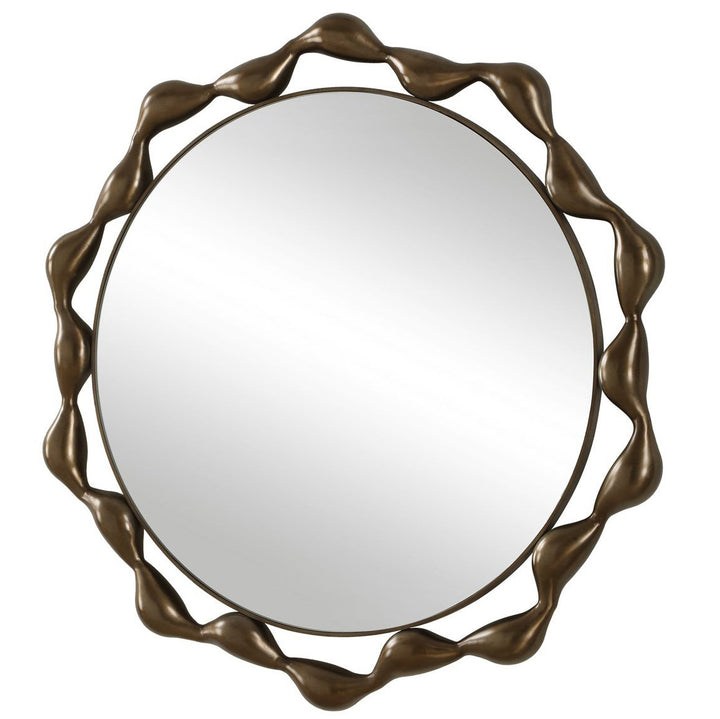 Remolino Round Mirror - Bronze