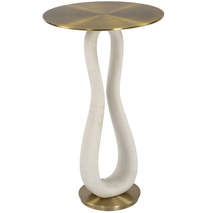 Sonia Modern Accent Table - Brass