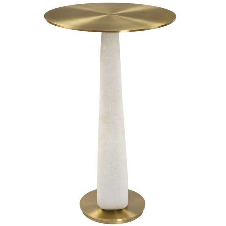 Sonia Modern Accent Table - Brass