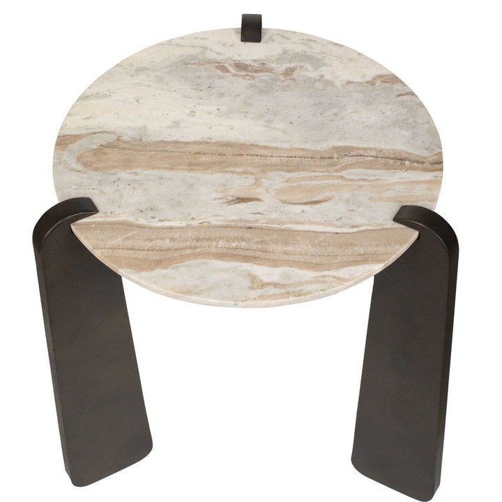 Talud Modern Side Table - Marble
