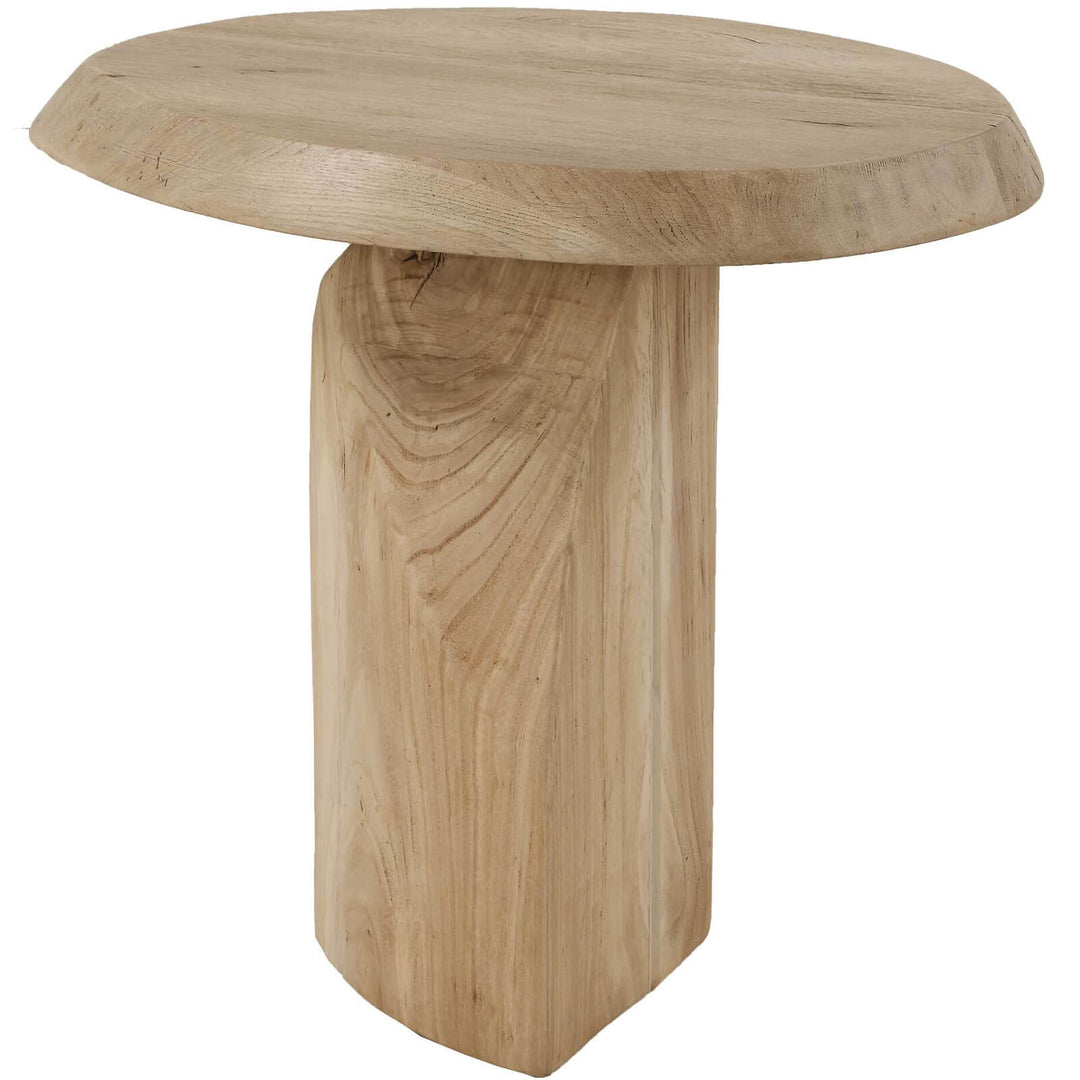 Tiernan Reclaimed Oak Round Side Table