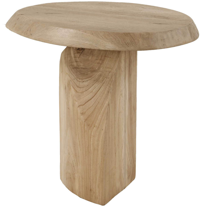Tiernan Reclaimed Oak Round Side Table
