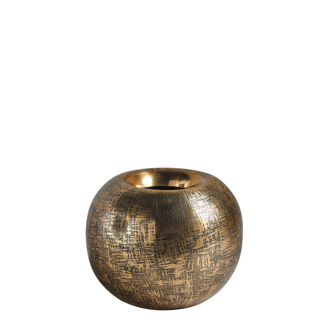 Delano Round Vase - Brass