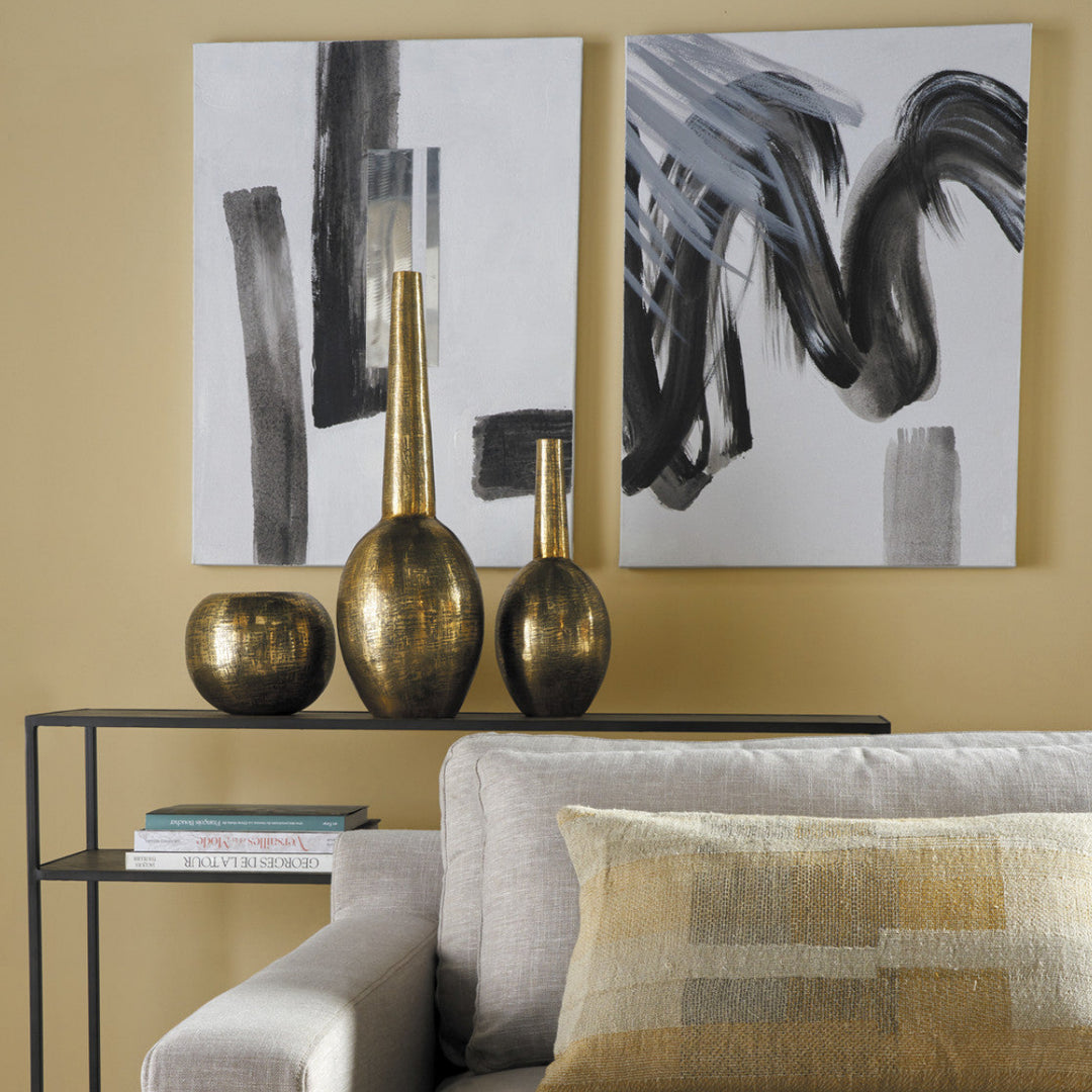 Delani Tall Vase - Brass