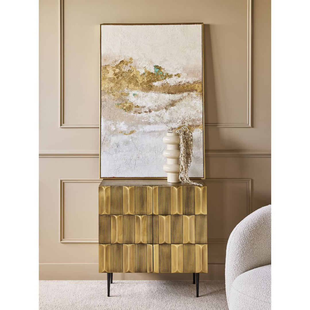 Verano 2 Door Cabinet - Antique Brass