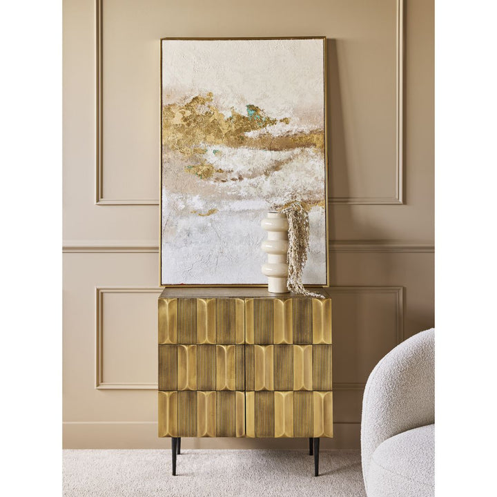 Verano 2 Door Cabinet - Antique Brass