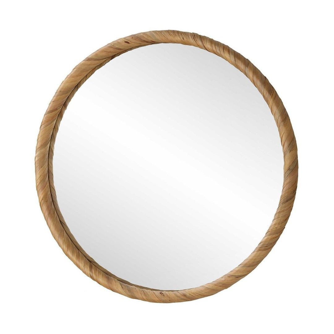 Round Seagrass Mirror Keiichi 3