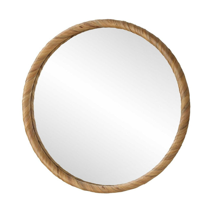 Round Seagrass Mirror Keiichi 3