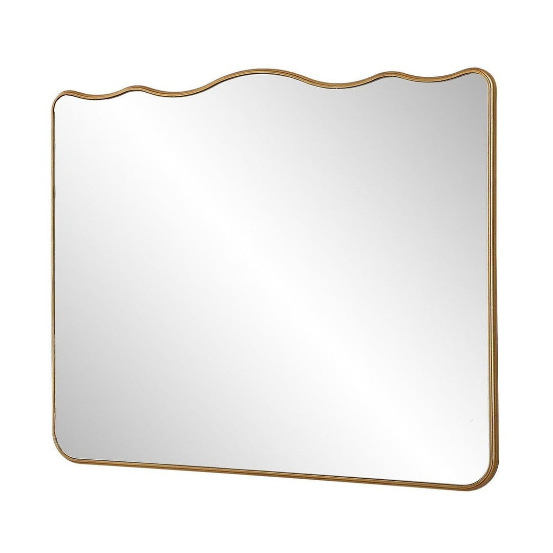 Grace Scalloped Mirror - Antique Gold Keiichi 3