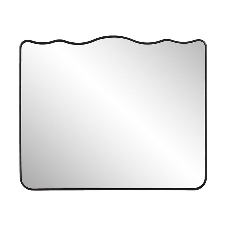 Grace Scalloped Mirror - Black Keiichi 1