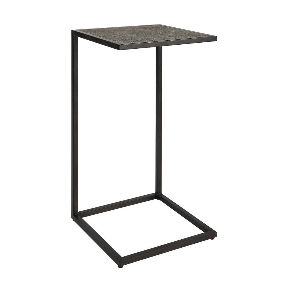 Shagreen Top Side Table - Grey Keiichi 2