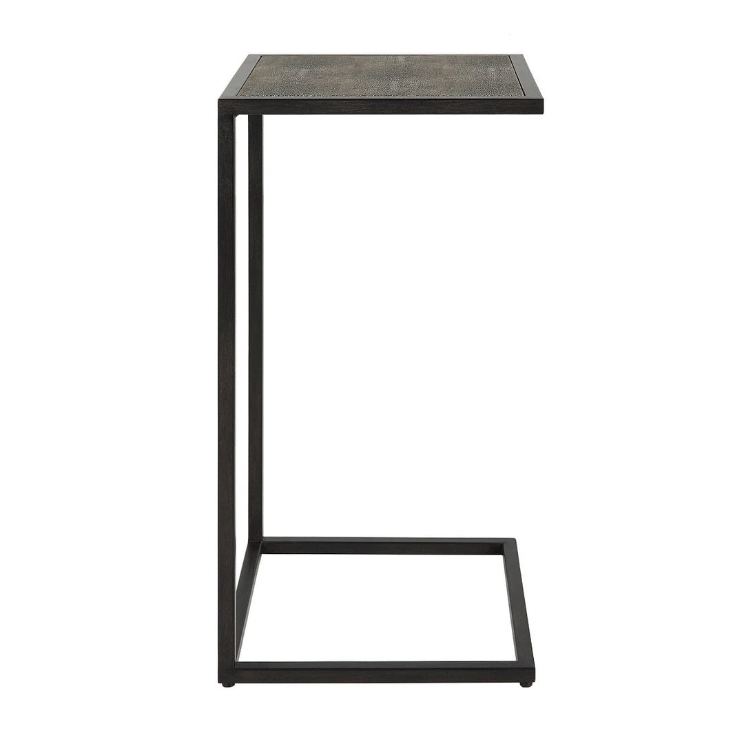 Shagreen Top Side Table - Grey Keiichi 1