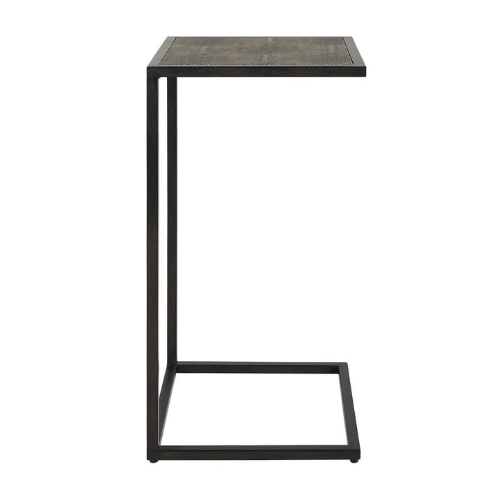 Shagreen Top Side Table - Grey Keiichi 1