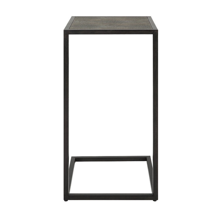 Shagreen Top Side Table - Grey Keiichi 4