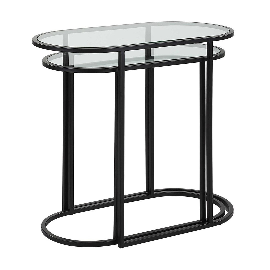 Slide Nesting Side Tables - Black Keiichi 4