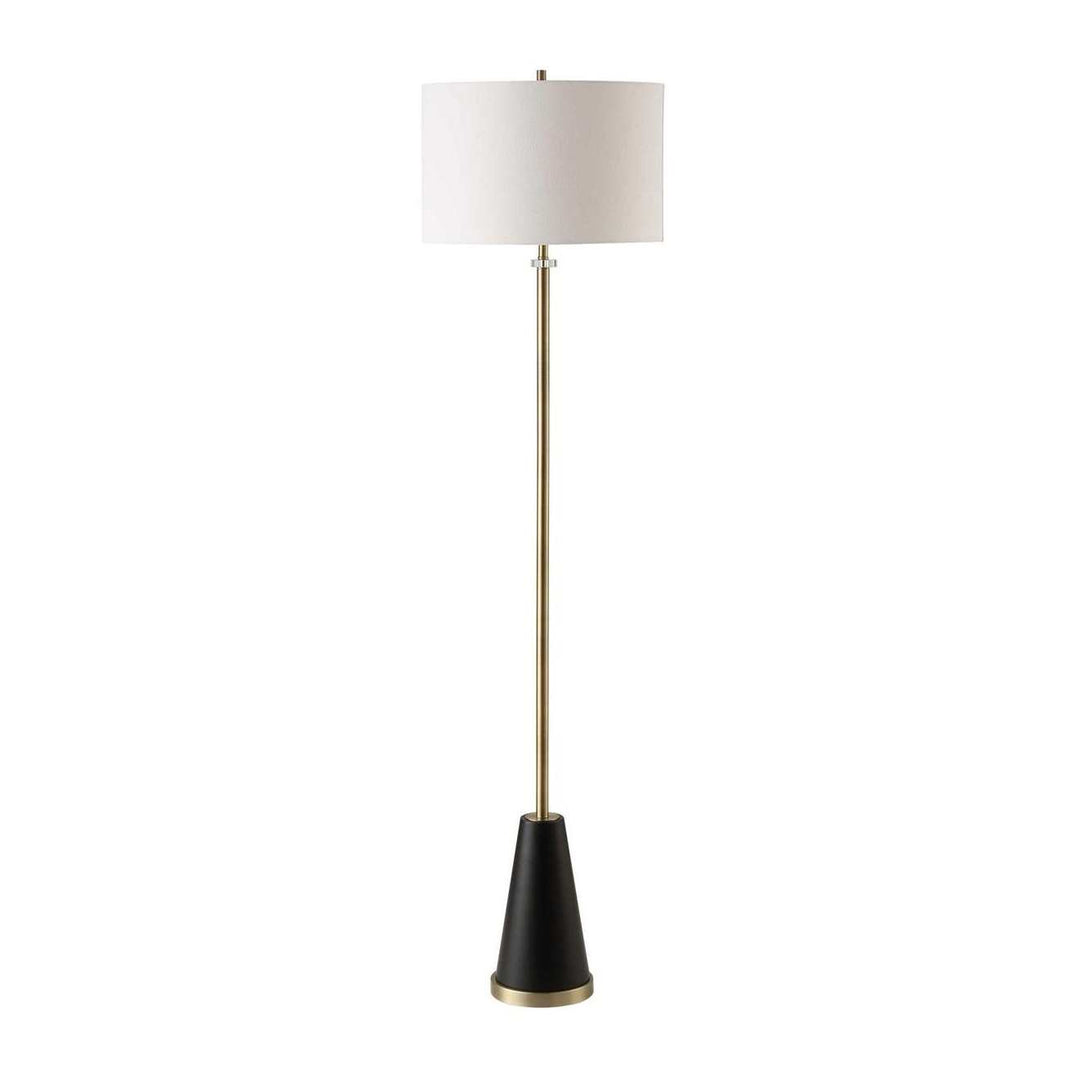 Stuart Floor Lamp - Black & Brass Keiichi 4