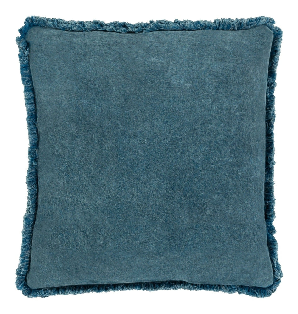 Washed Cotton Velvet Woven Cushion 51x51cm - Ocean Keiichi 1
