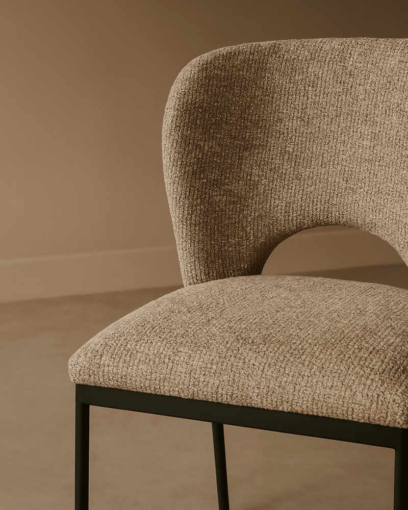Wolfie Set of 2 Dining Chairs -Taupe Tommy Franks 2