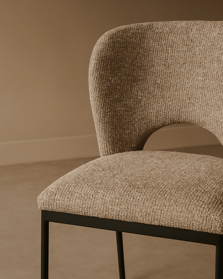 Wolfie Set of 2 Dining Chairs -Taupe Tommy Franks 2